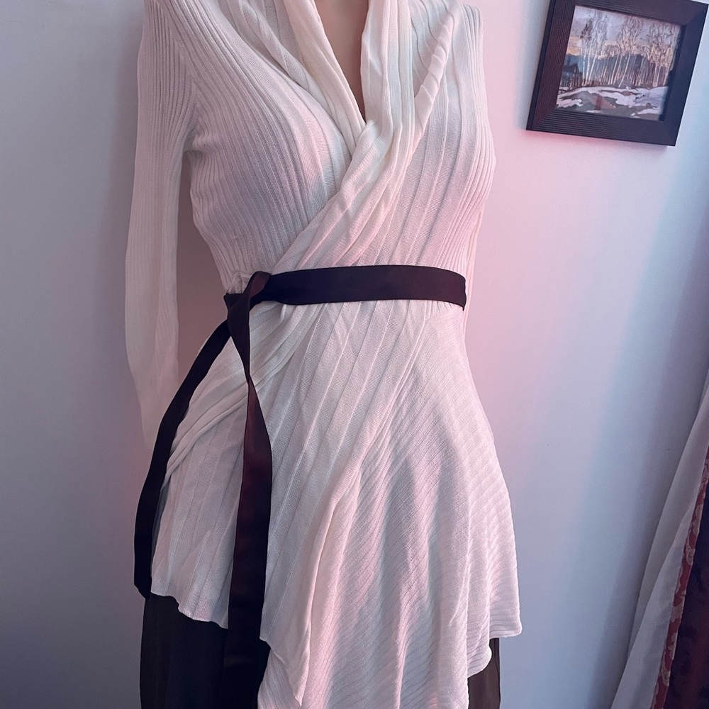 🌷 spring summer 🌺 White flowy summer cardi open cardigan dus… - Picture 6 of 11